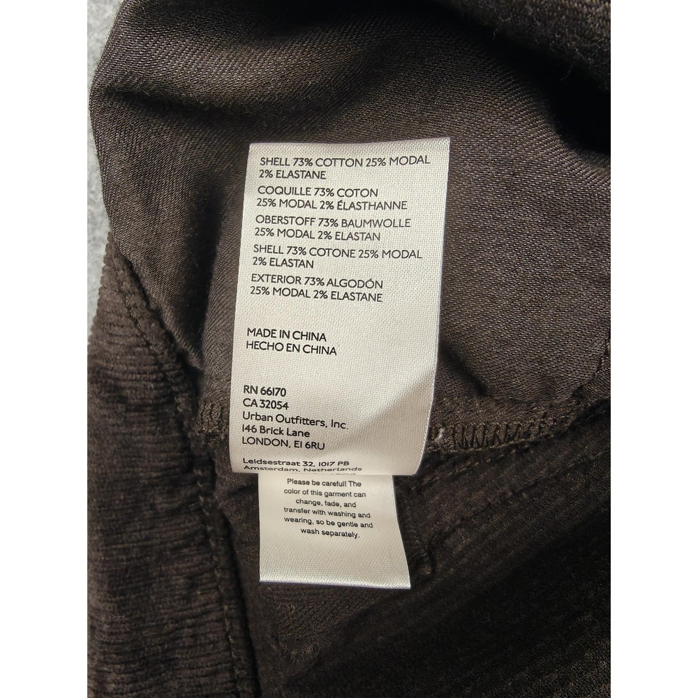 Pilcro Pants Womens 28 Petite Brown Corduroy Straight Leg Stretch Dress - Picture 5 of 11